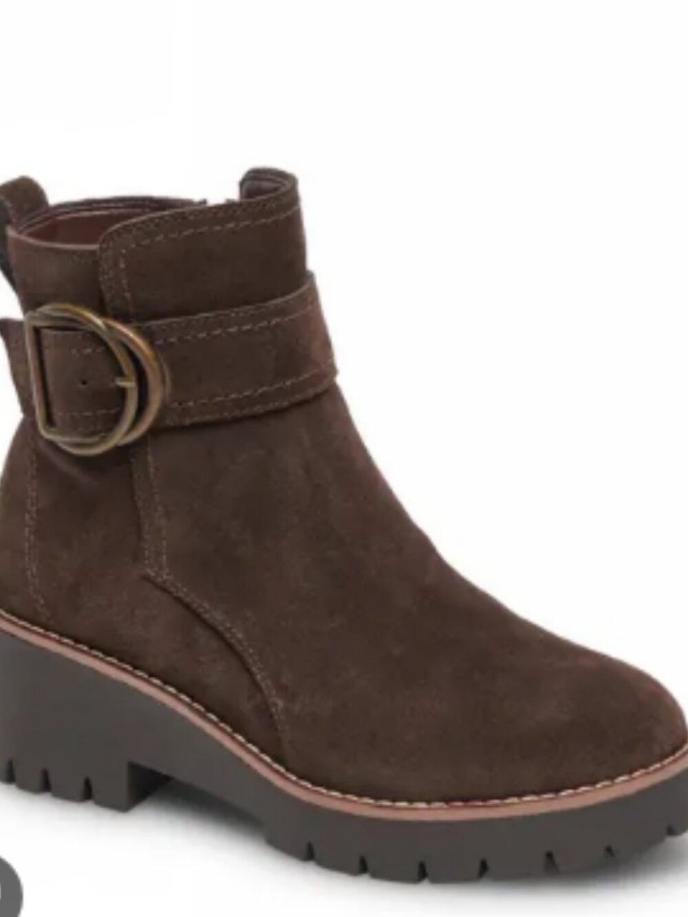 Blondo Chocolate Waterproof Dahlia Suede Ankle Boots